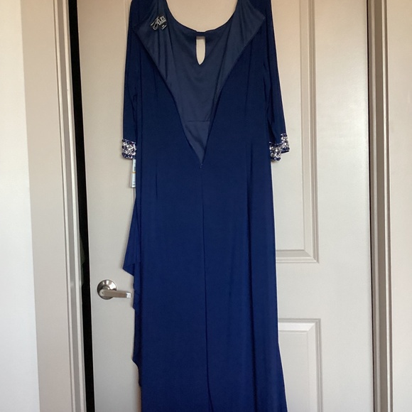 Alex Evenings Embellished Faux Wrap Gown (Plus Size), size 24W - Picture 8 of 12
